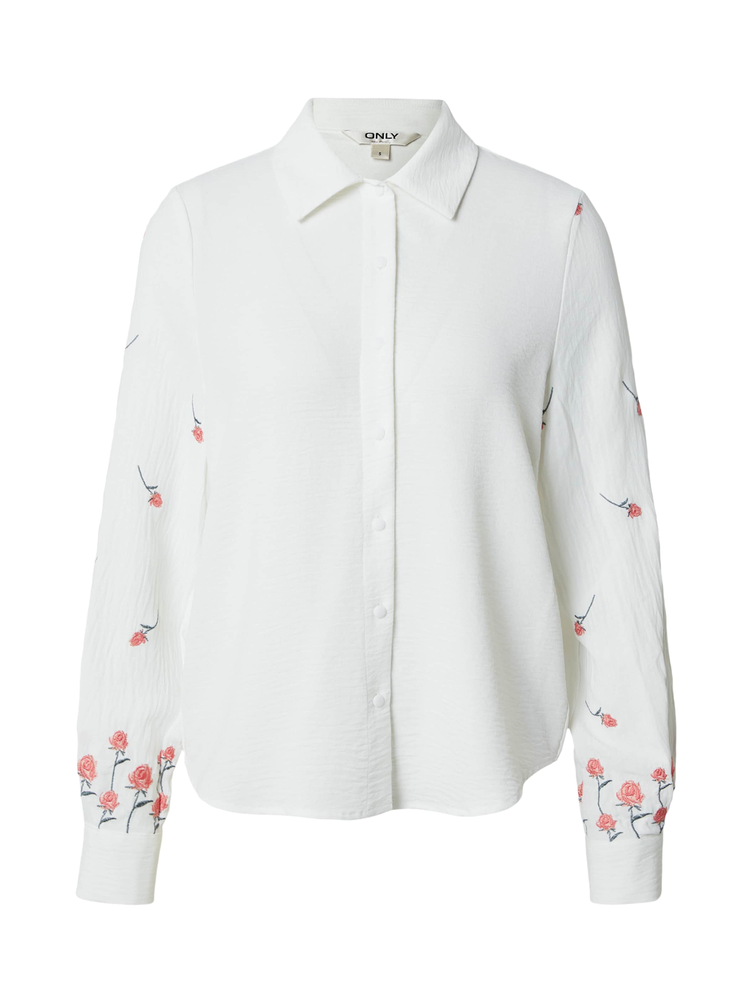 Bluză 'ONLKRISS' ONLY pe verde închis / portocaliu somon / alb murdar, Vizualizare produs