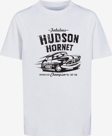 ABSOLUTE CULT Shirt 'Cars - Hudson Hornet' in Wit: voorkant