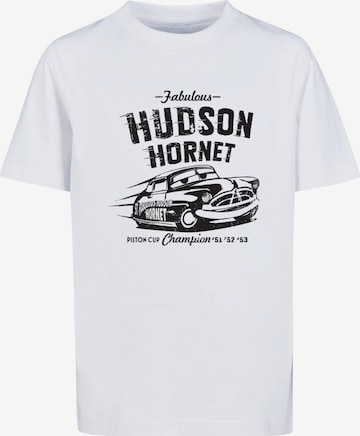 ABSOLUTE CULT T-Shirt 'Cars - Hudson Hornet' in Weiß: predná strana