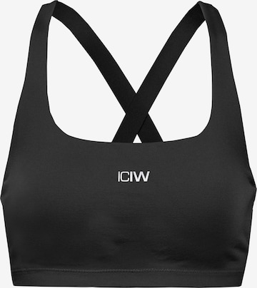 ICANIWILL Sport-BH in Schwarz: Vorderseite