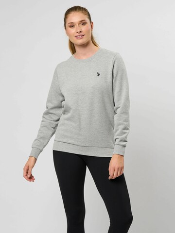 Sweat-shirt 'Helen' U.S. POLO ASSN. en gris : devant