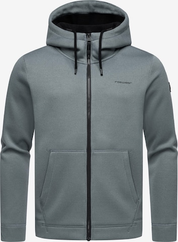 Ragwear Zip-Up Hoodie 'Fabian' in Grey: front