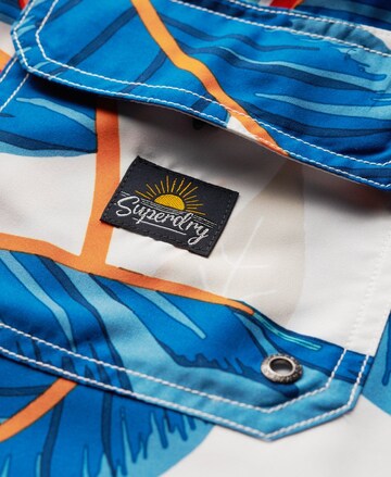 Superdry Zwemshorts in Blauw