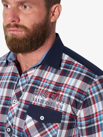 Jan Vanderstorm Comfort Fit Hemd 'Bertil' in Blau