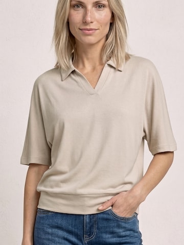 STREET ONE Shirt in Beige: voorkant