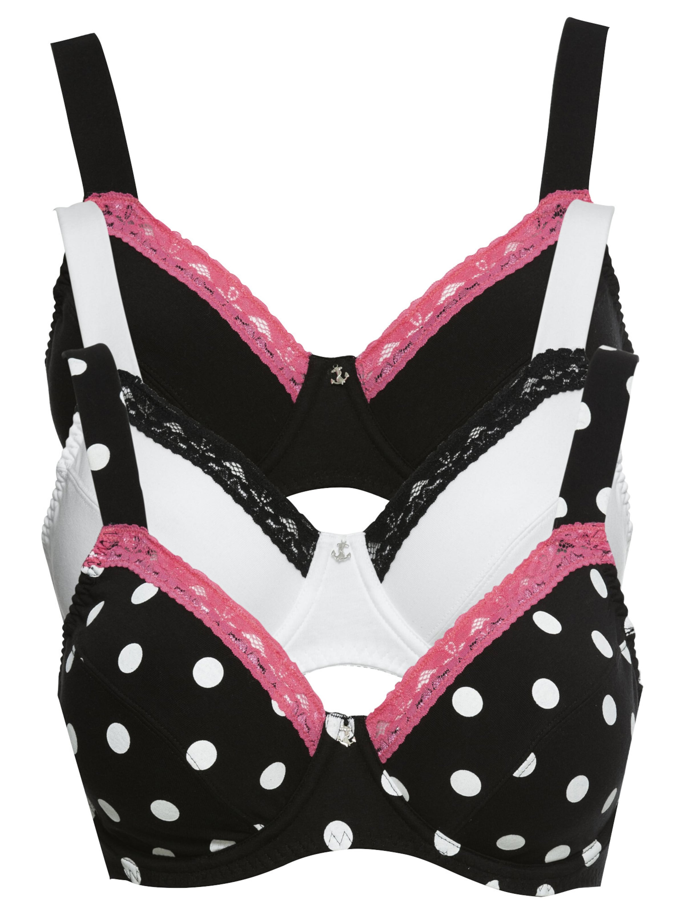 bonprix Triangel BH in Zwart: voorkant
