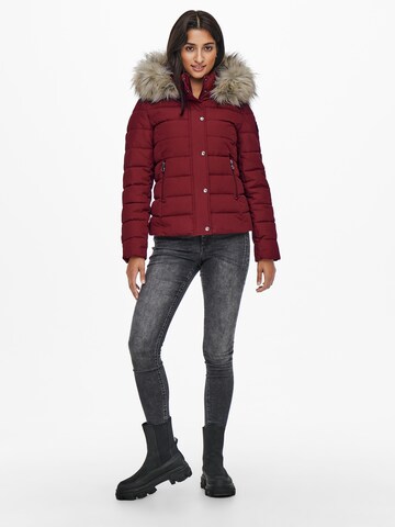 ONLY Winterjacke 'Luna' in Rot