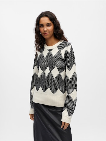 OBJECT Pullover 'OBJOLYMPIA' in Weiß: Vorderseite