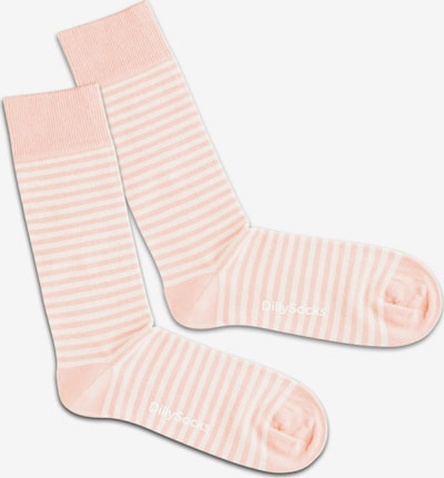 DillySocks Socken  'Blush Ring' in rosa / weiß, Produktansicht