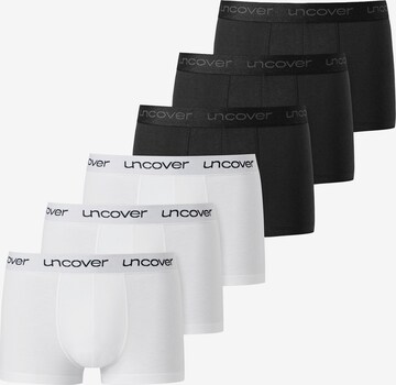 uncover by SCHIESSER Boxershorts in Zwart: voorkant