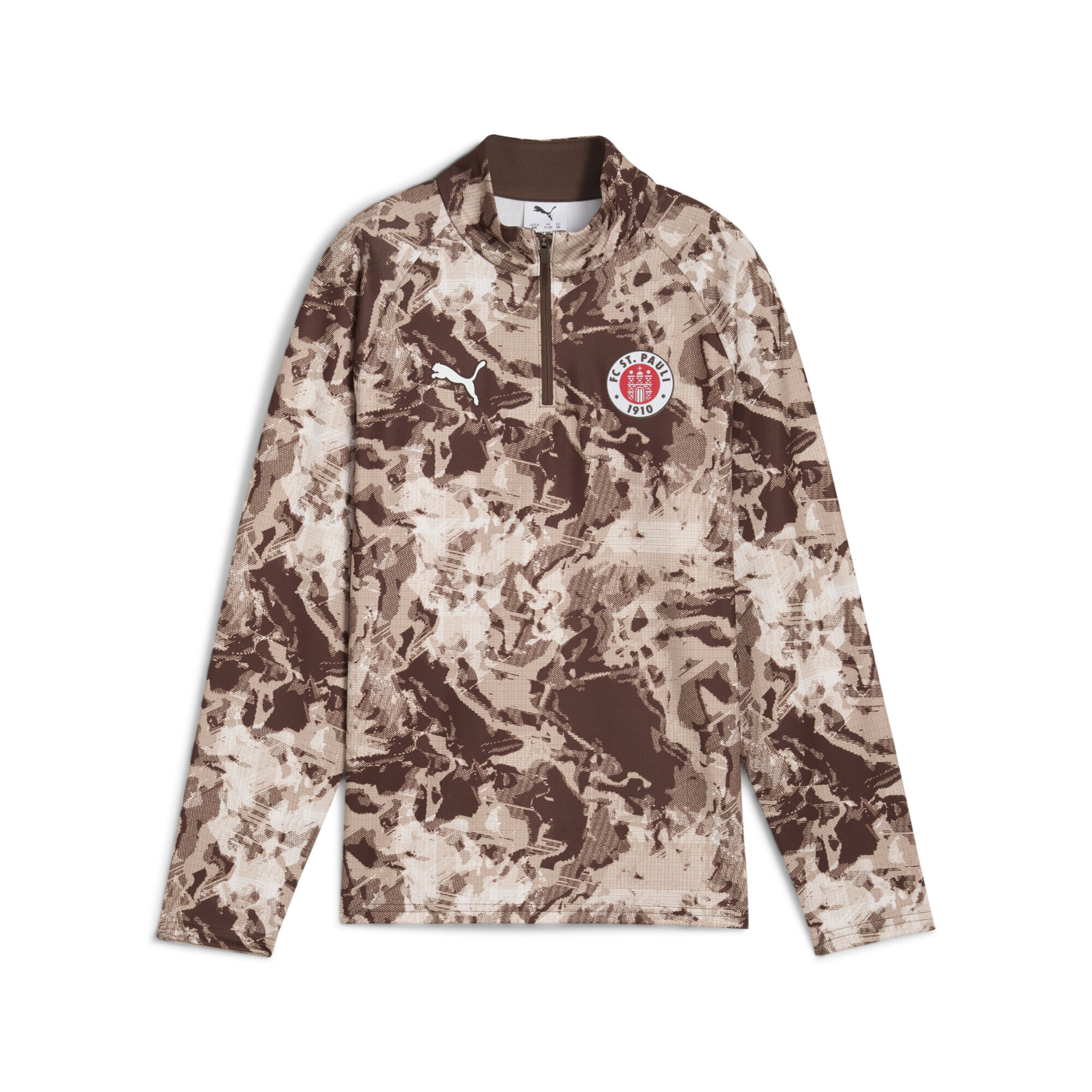 PUMA Performance shirt 'FC St. Pauli' in Brown: front