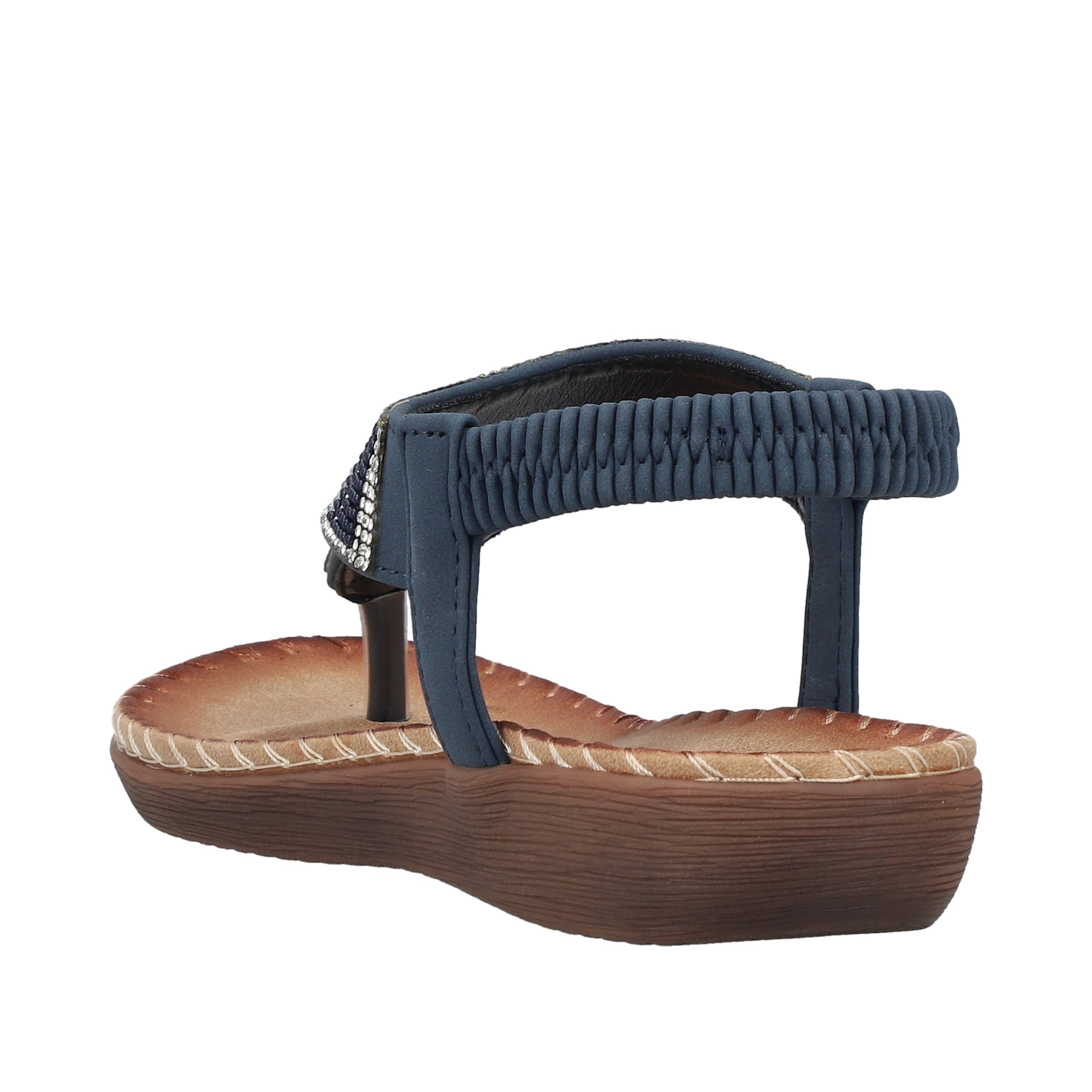 Rieker T-Bar Sandals in Blue