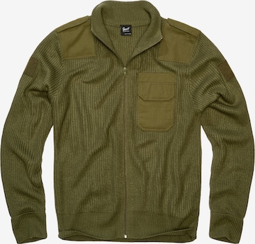 Brandit Strickjacke in Grün: Vorderseite