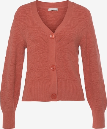 TAMARIS Knit Cardigan in Orange: front