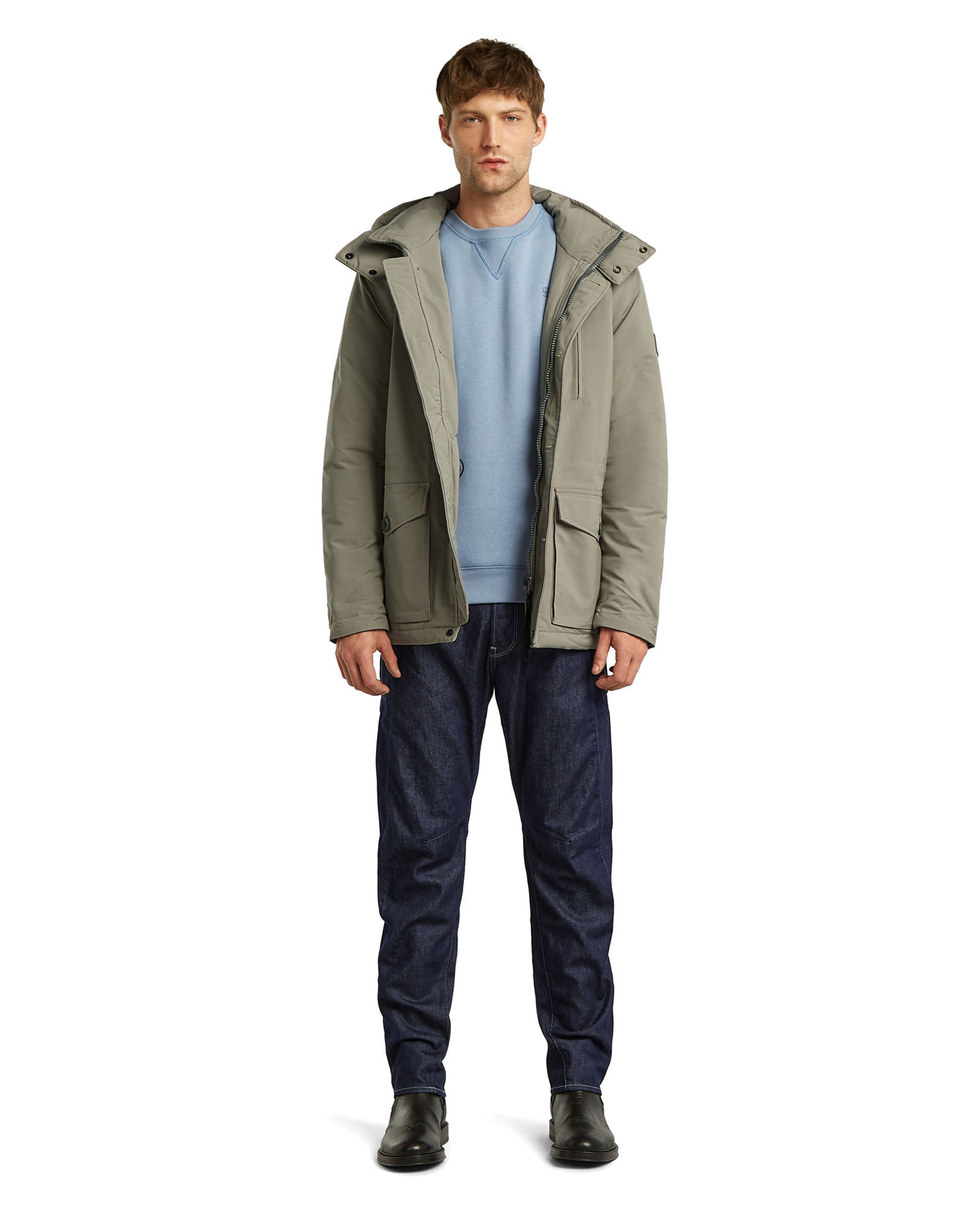 G-STAR Between-Seasons Parka 'Vodan' in Grey