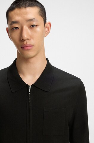 HUGO Strickjacke in Schwarz