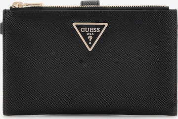 Portofel de la GUESS pe negru: față