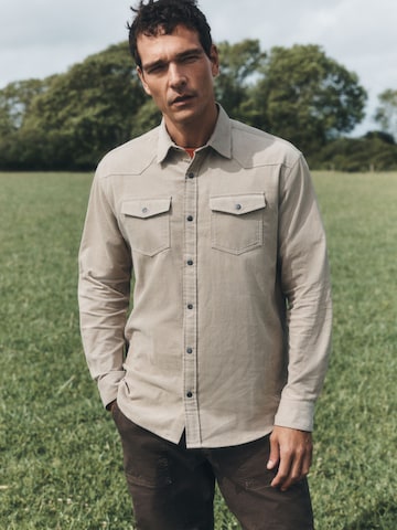 Next Regular Fit Skjorte i beige: forside