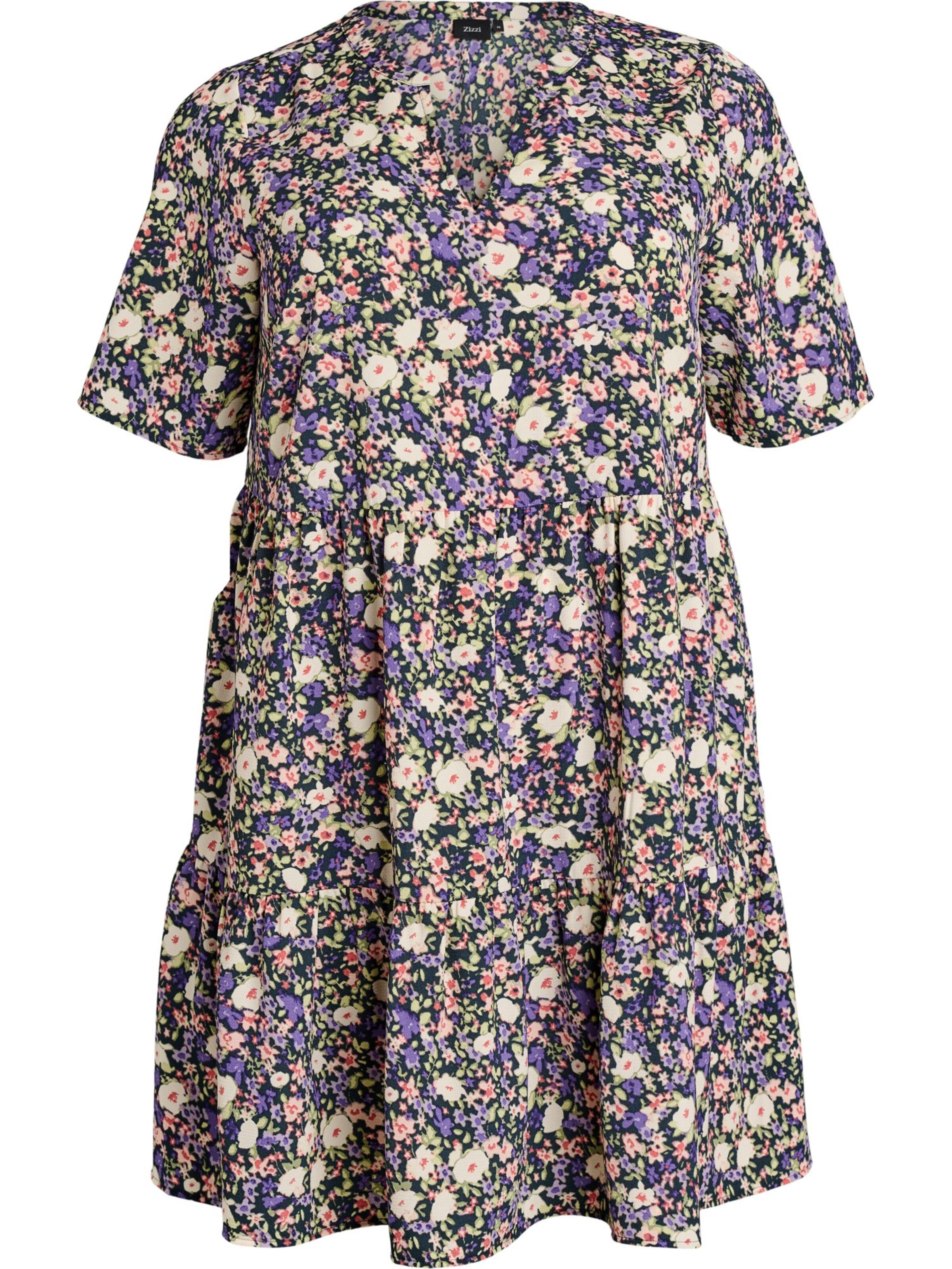 Zizzi Tunika 'VANNI' - lila: elől