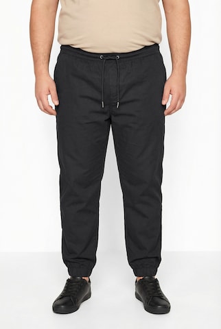 Men Plus Tapered Broek in Zwart