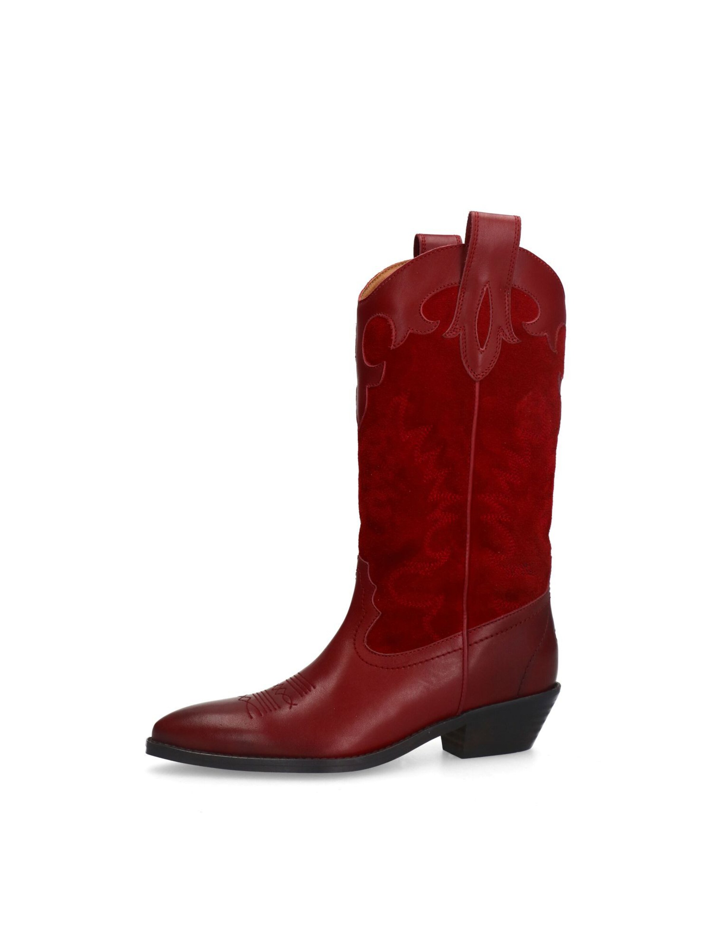Bottes de cowboy SACHA en rouge : devant