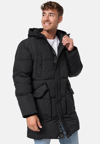 INDICODE JEANS Winter Jacket 'Dexter' in Black