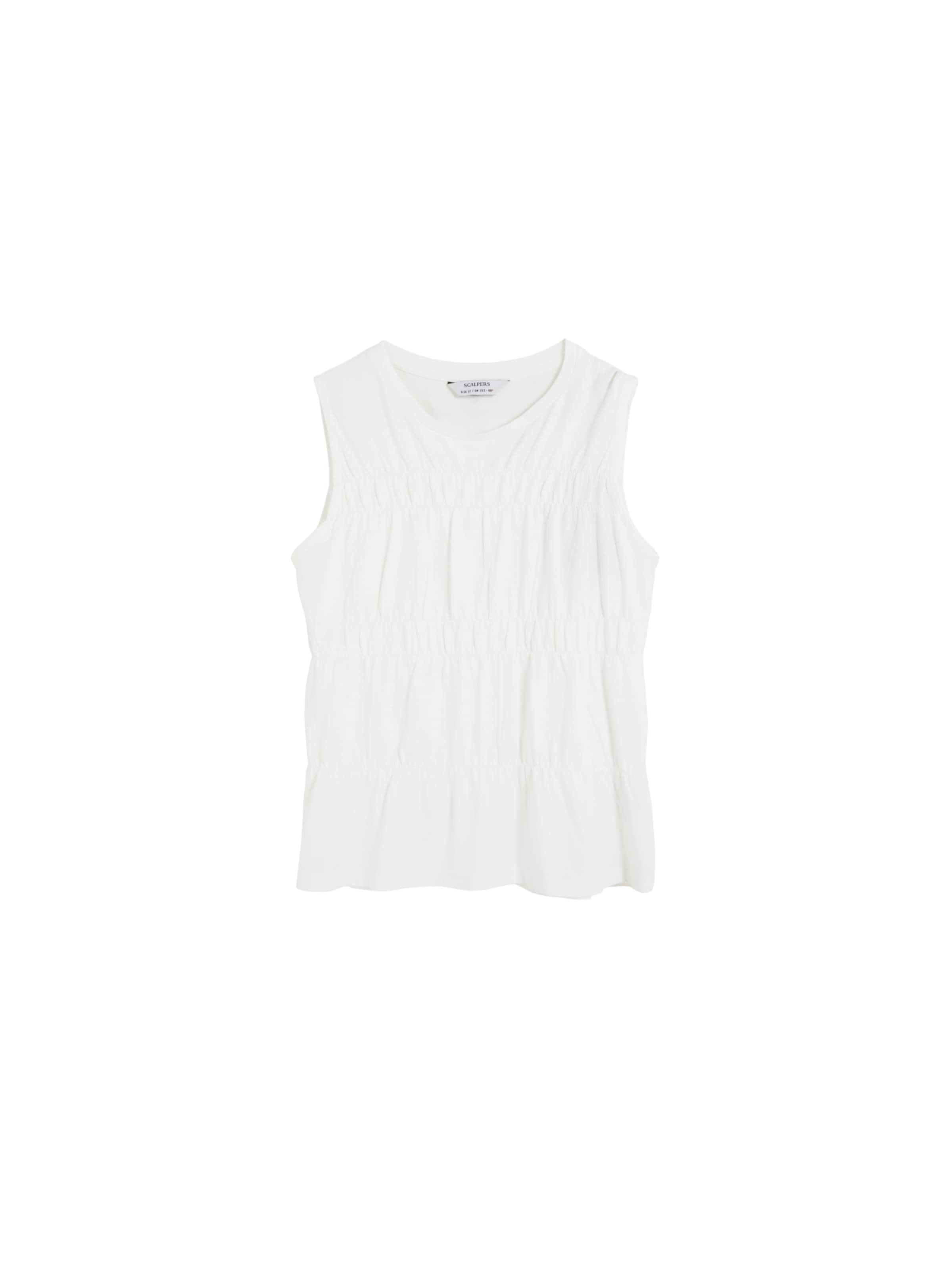 Scalpers Funktionsskjorte ' ' i hvid: forside