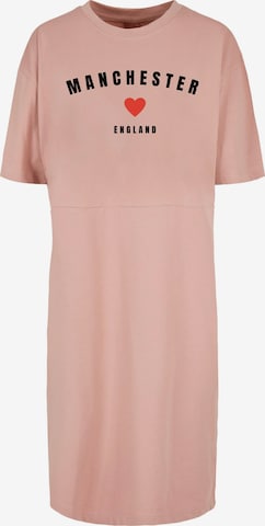 Merchcode Dress 'Manchester' in Pink: front