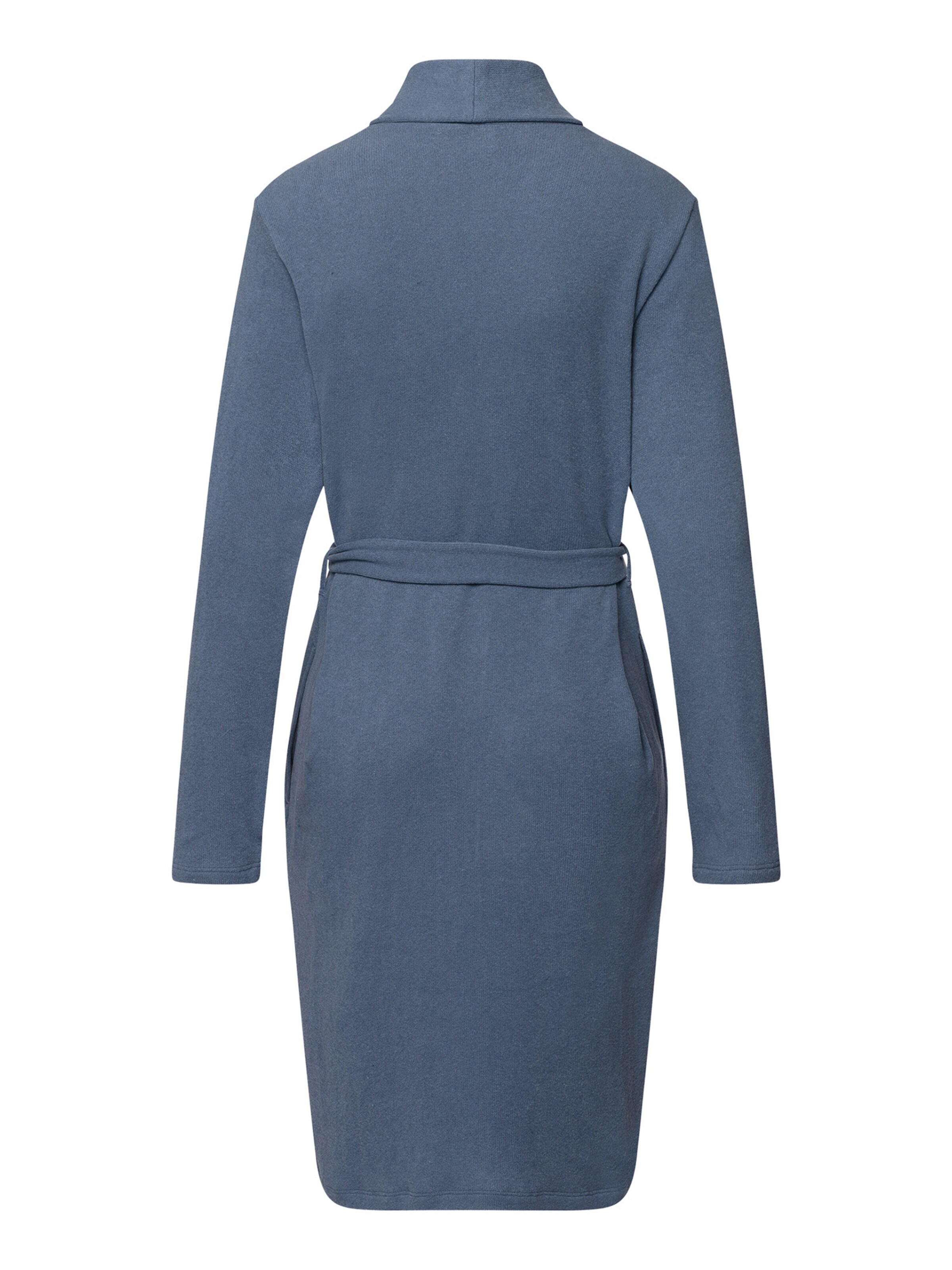 Hanro Badjas kort ' Easy Wear ' in Blauw