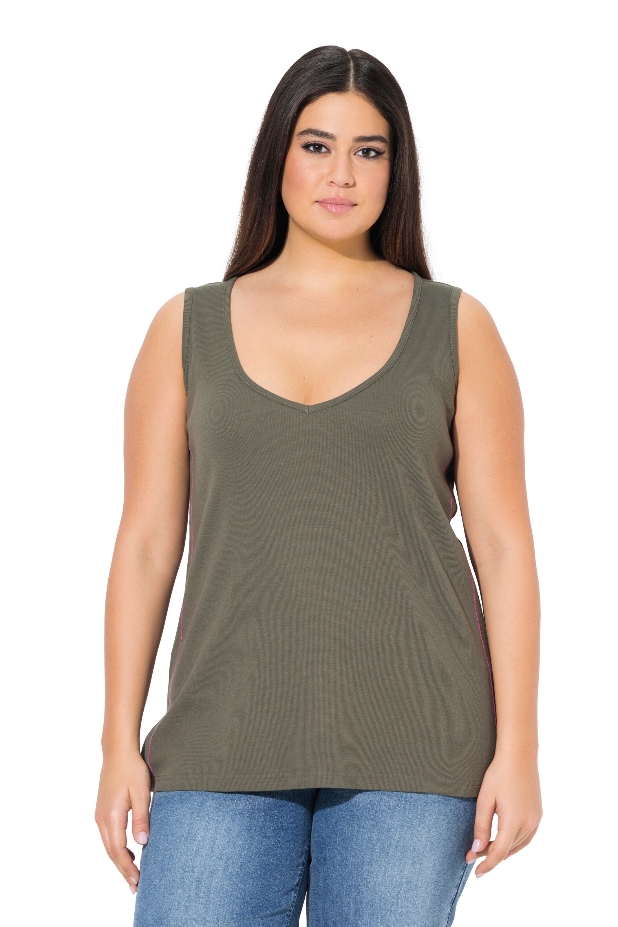 Ulla Popken Top in Groen: voorkant