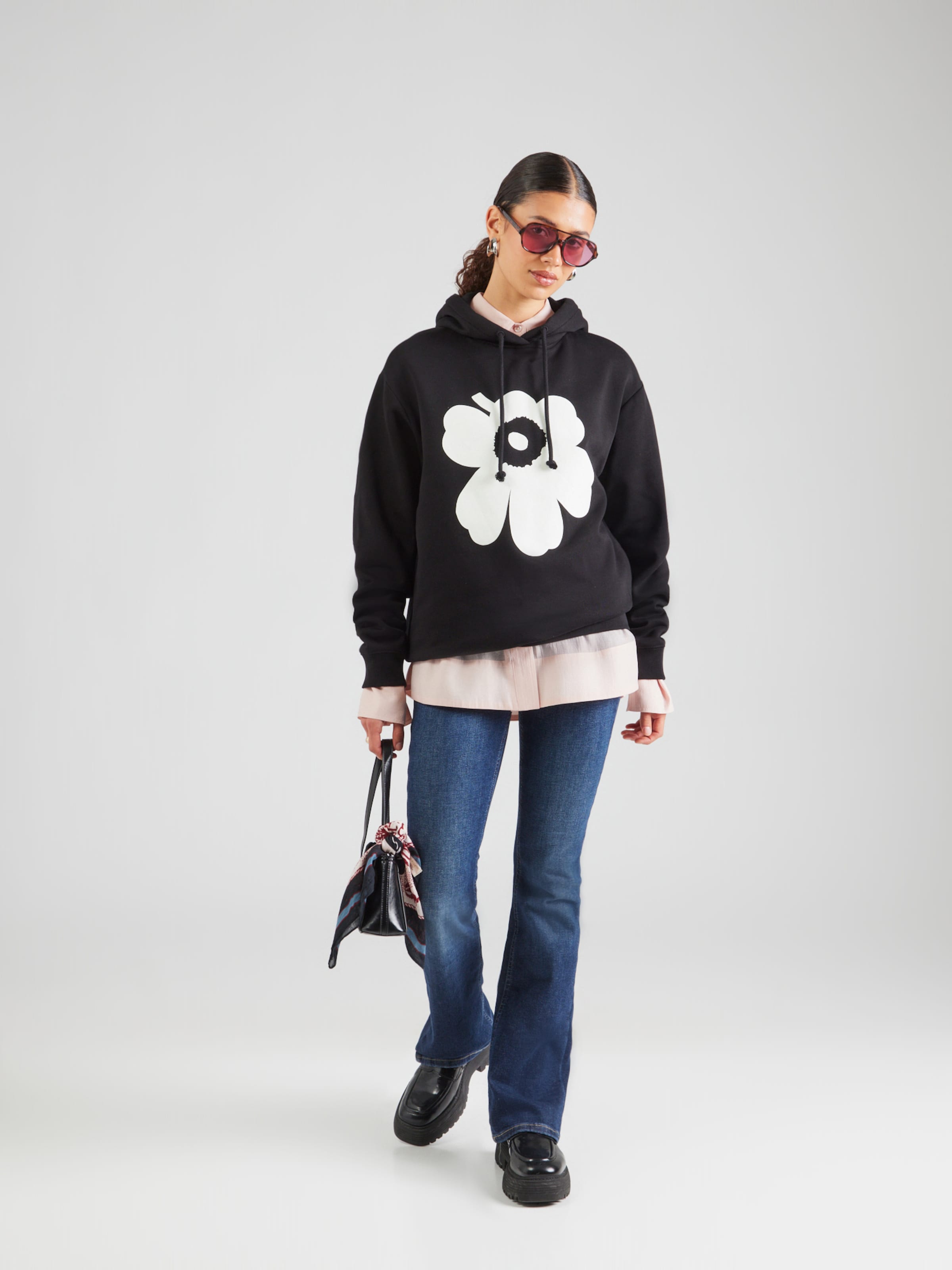 Marimekko Sweatshirt 'RUNOJA' in Black | ABOUT YOU