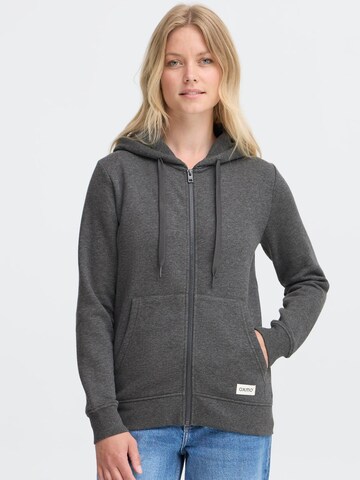 Oxmo Kapuzenfleecejacke ' OXKAREN ' in Grau