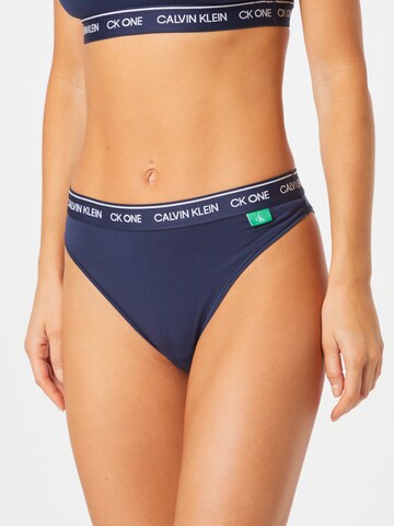 Calvin Klein Underwear Трусы-слипы в Синий: спереди