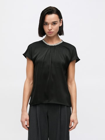 VILA Bluse 'VISABRINA' in Schwarz: Vorderseite