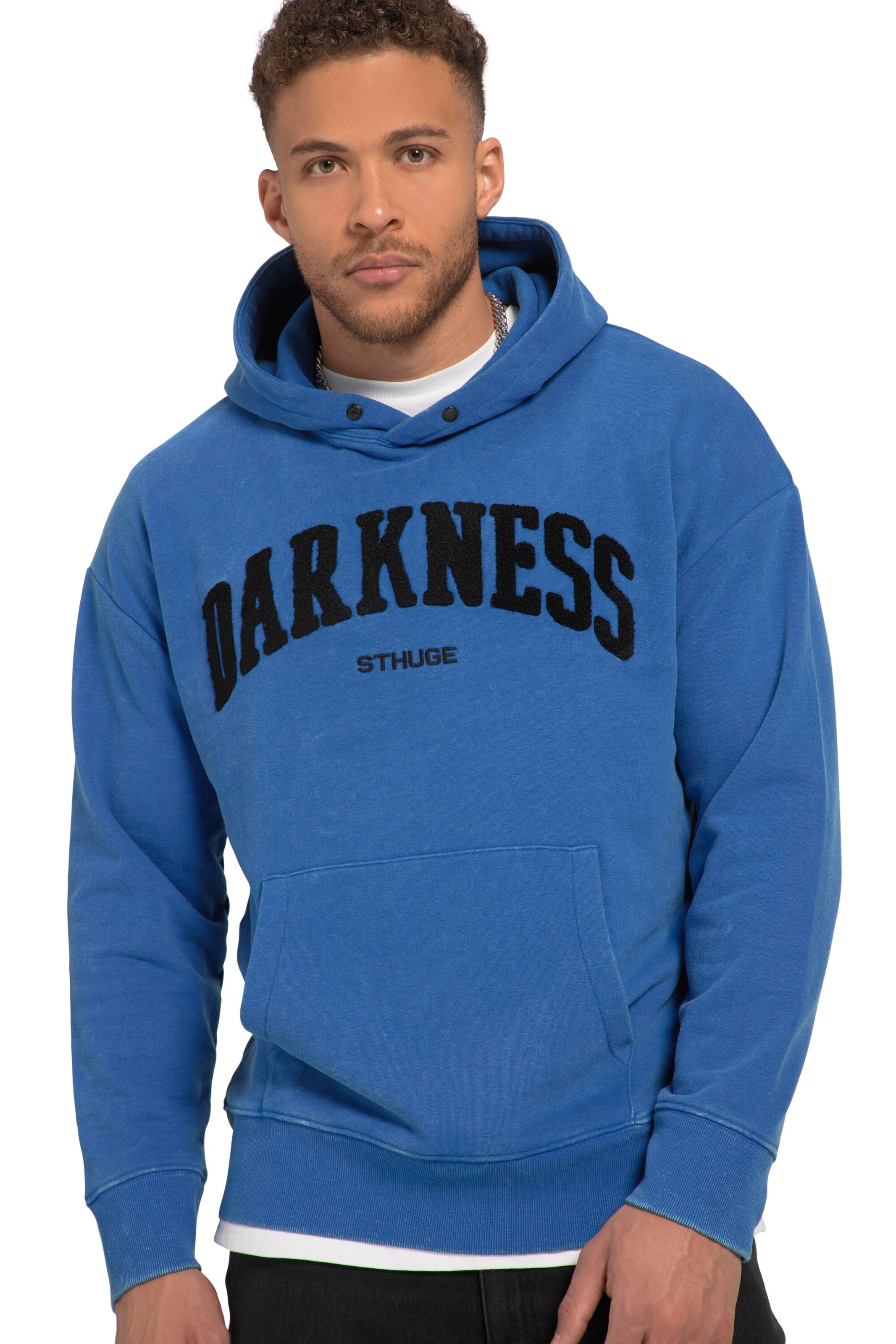 STHUGE Sweatshirt in Blauw: voorkant