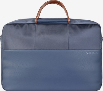 Roncato Laptop Bag in Blue: front