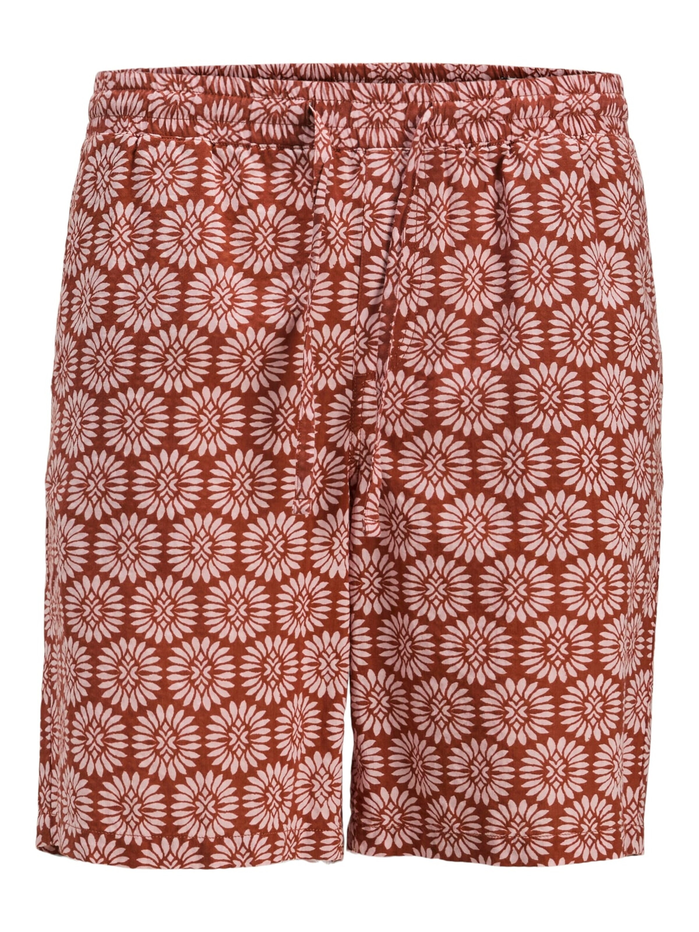 JACK & JONES Baggy Trousers 'Jaiden' in Red: front