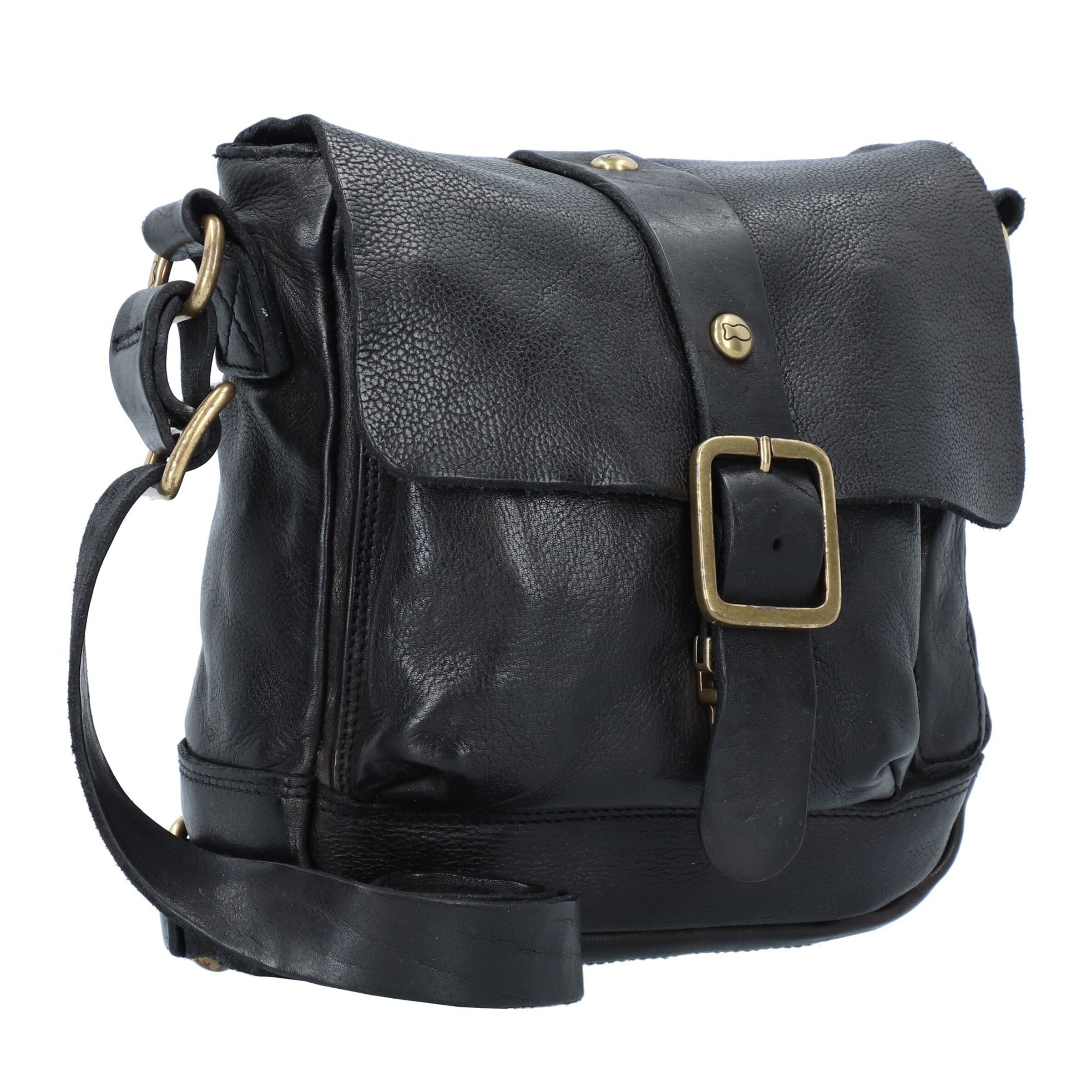 Campomaggi Schoudertas 'Garofano' in Zwart