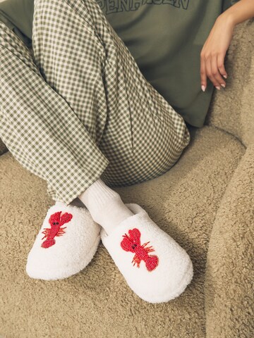 Pantoufle Next en blanc