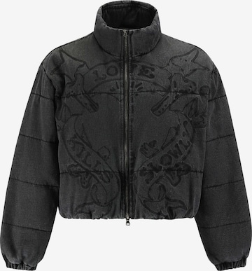 juoda Ed Hardy Žieminė striukė 'Love Kills': priekis