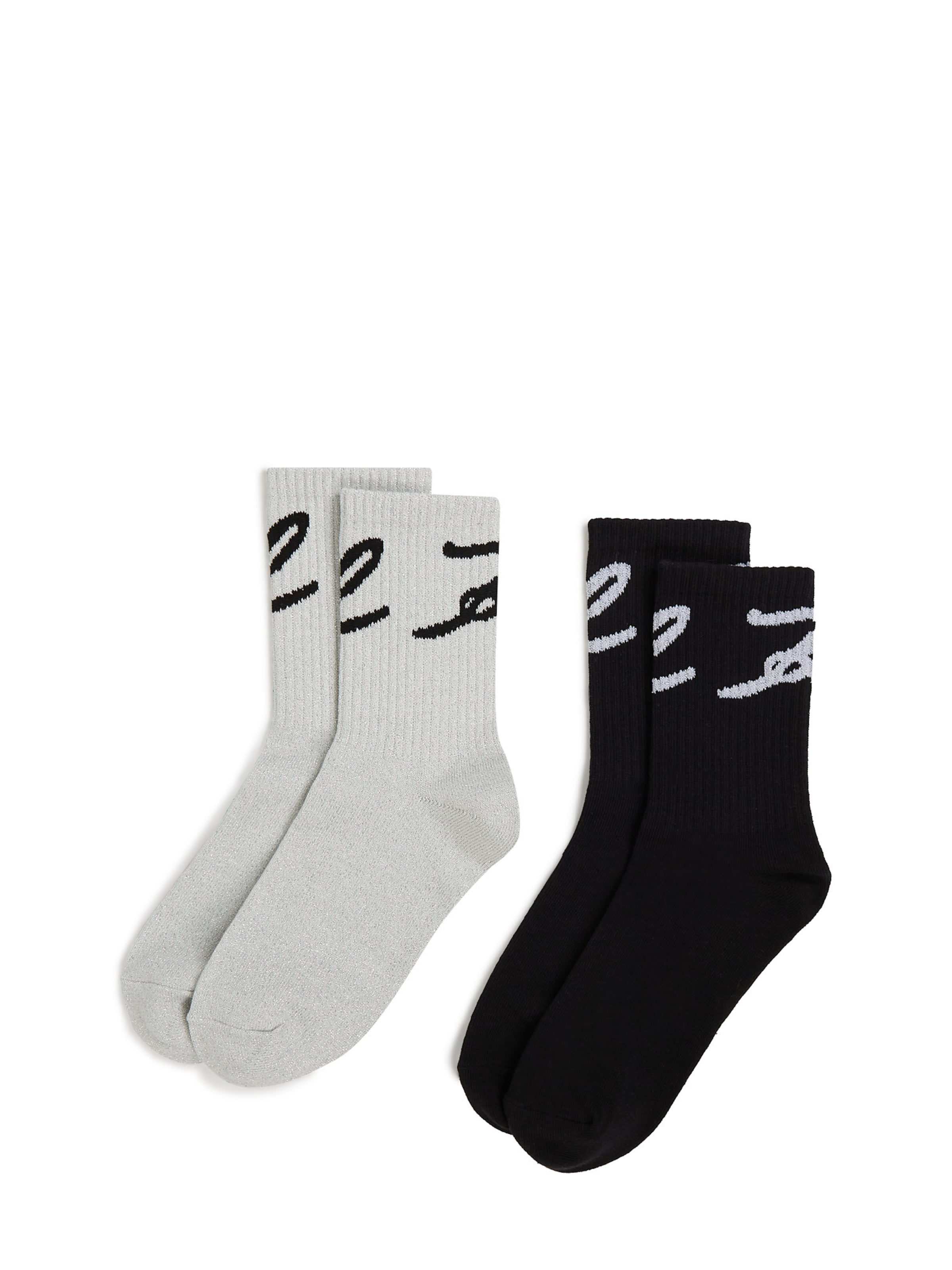 Calzino di Karl Lagerfeld in nero: frontale