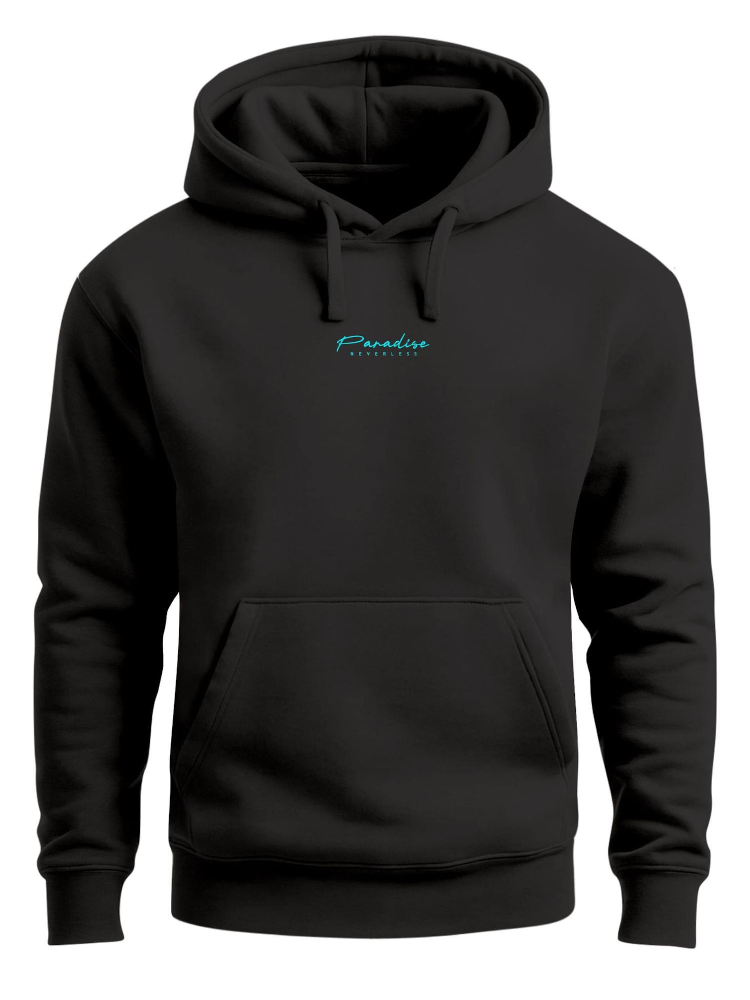 Neverless Sweatshirt 'Palms Beach' in Black: front