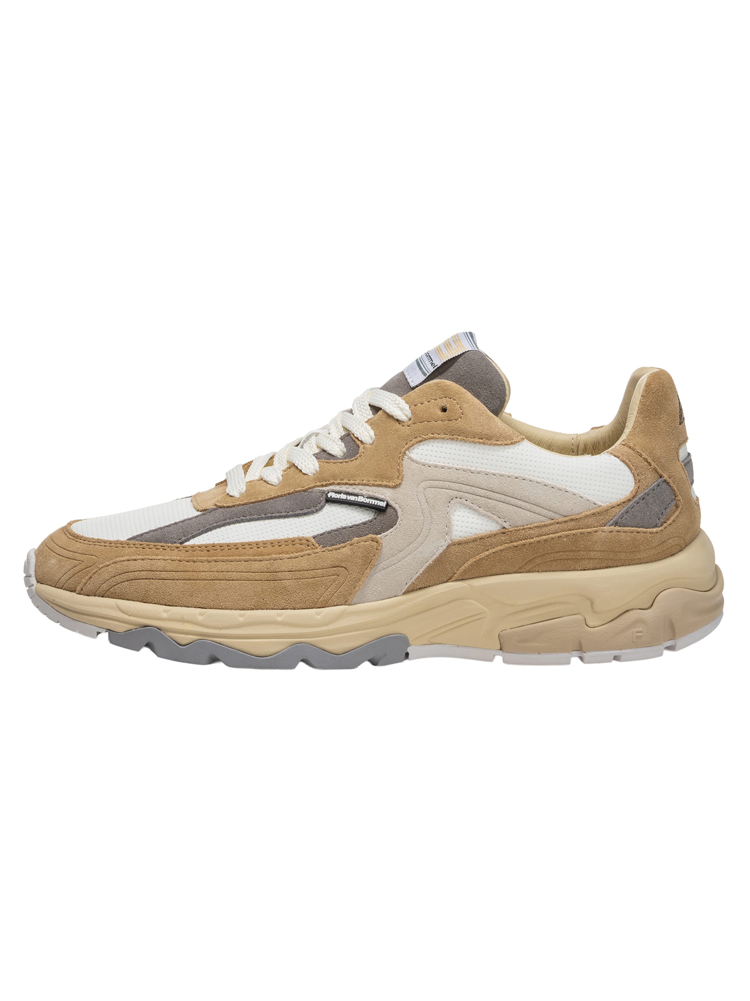 Sneaker bassa 'De Rezer 02 ' di Floris van Bommel in beige: frontale