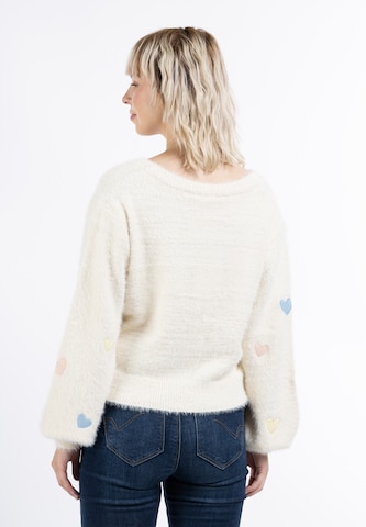 MYMO Knit cardigan 'Biany' in White