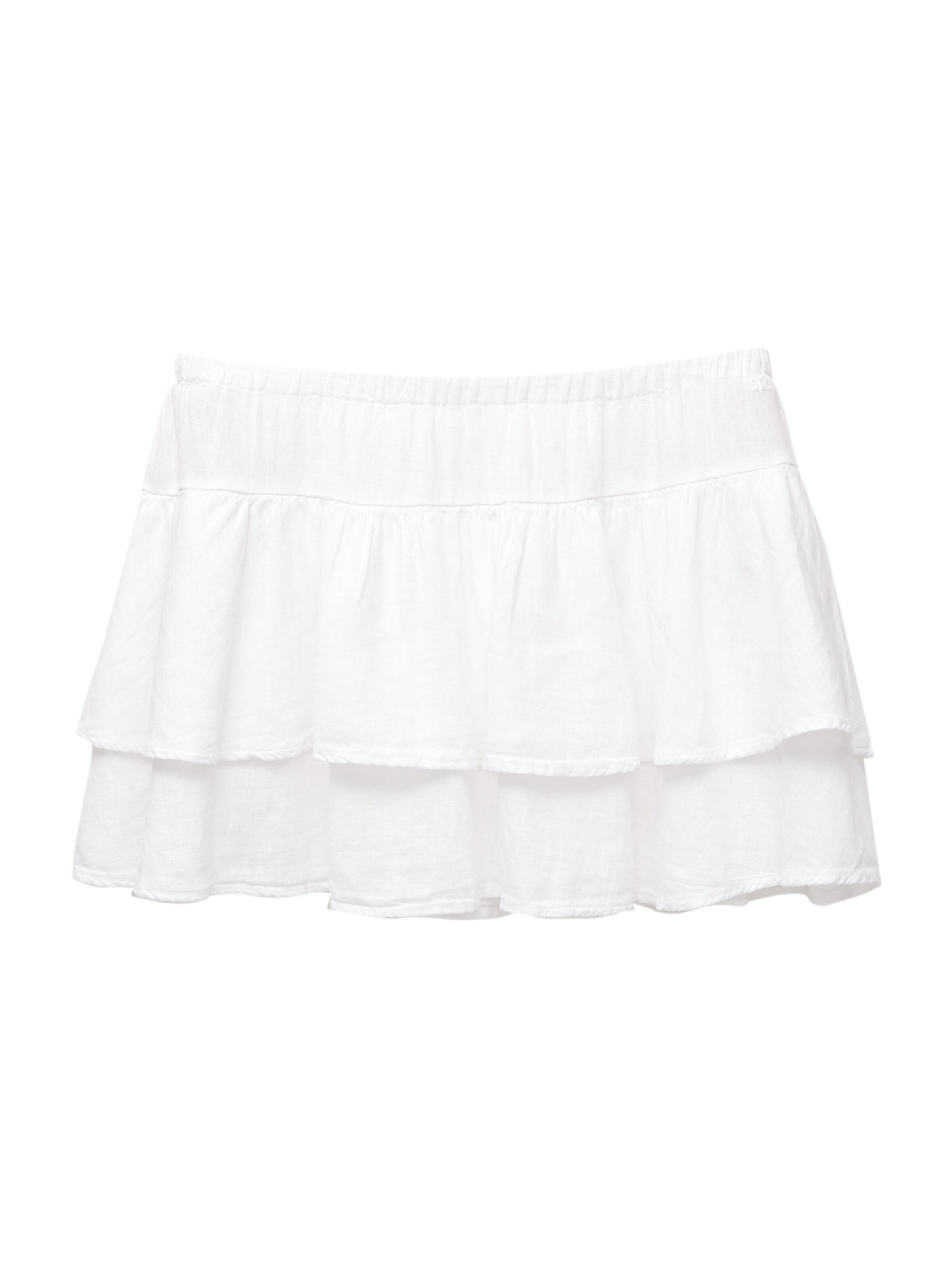 Jupe 'PACIFIC' Pull&Bear en blanc : devant