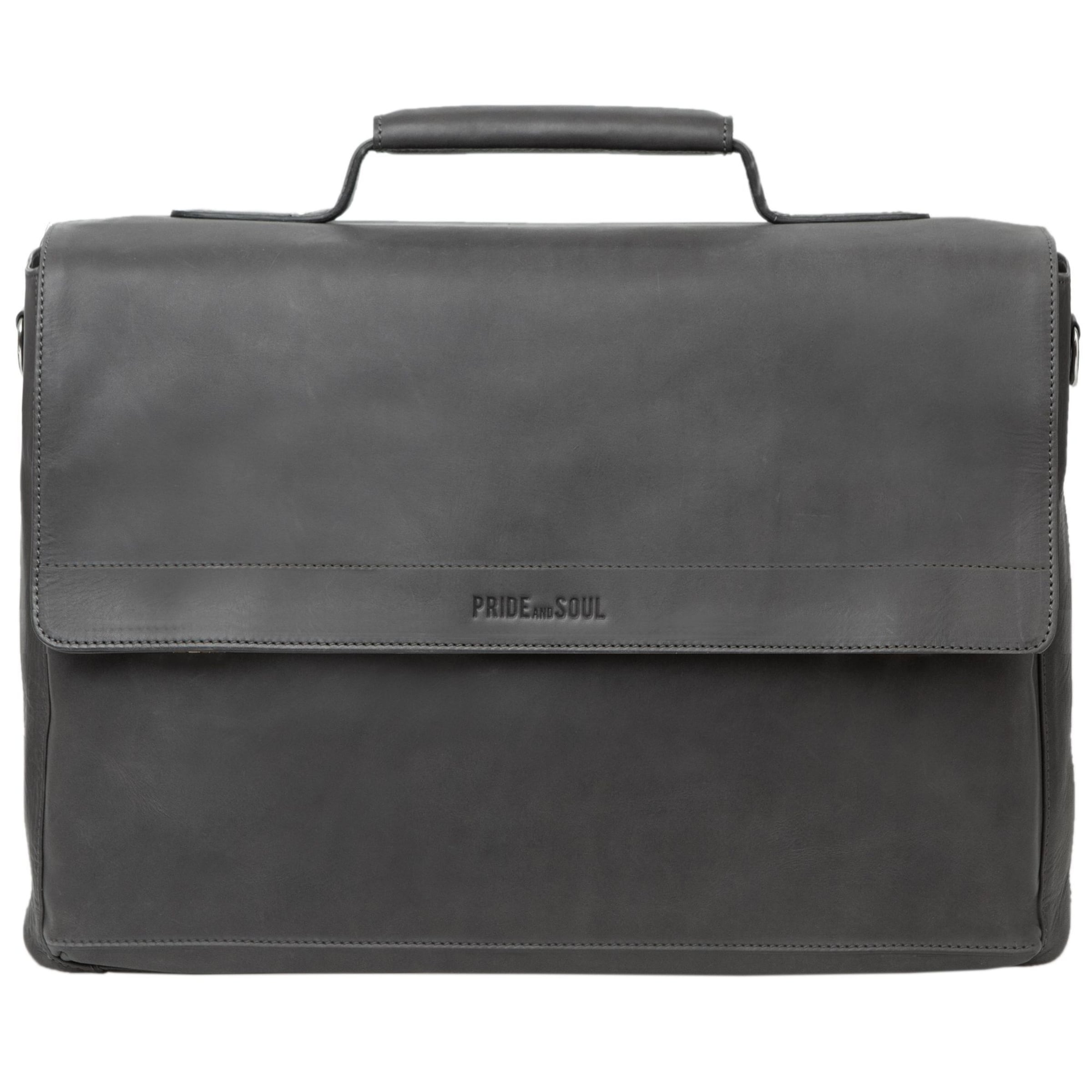 Pride and Soul Document bag 'Percent' in Grey: front