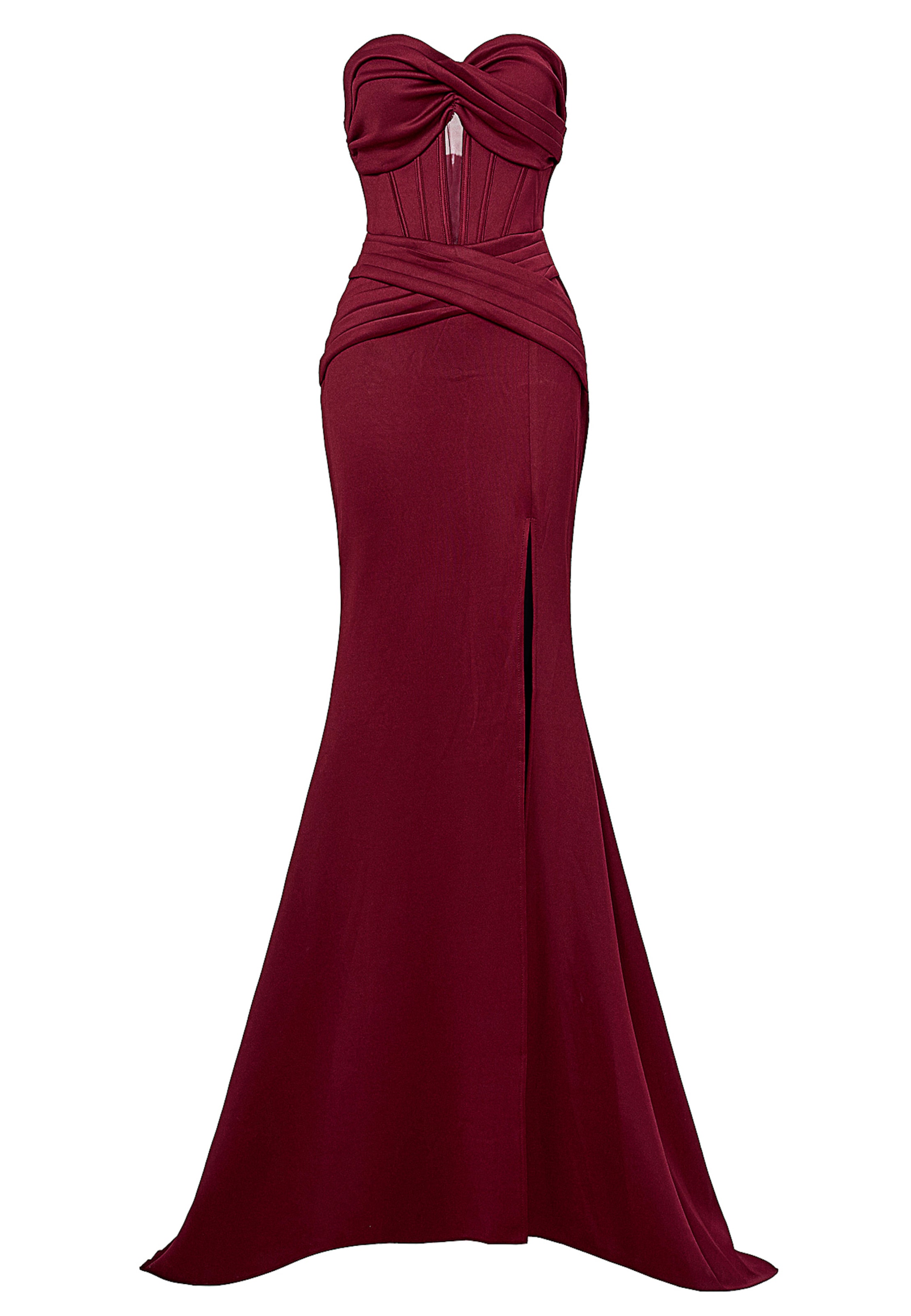 Moda Minx Abendkleid in Rot: Vorderseite