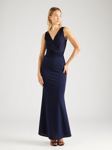 WAL G. Evening Dress 'BONNIE' in Blue: front