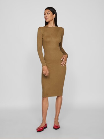 VILA Knit dress 'VIKNITTA' in Green