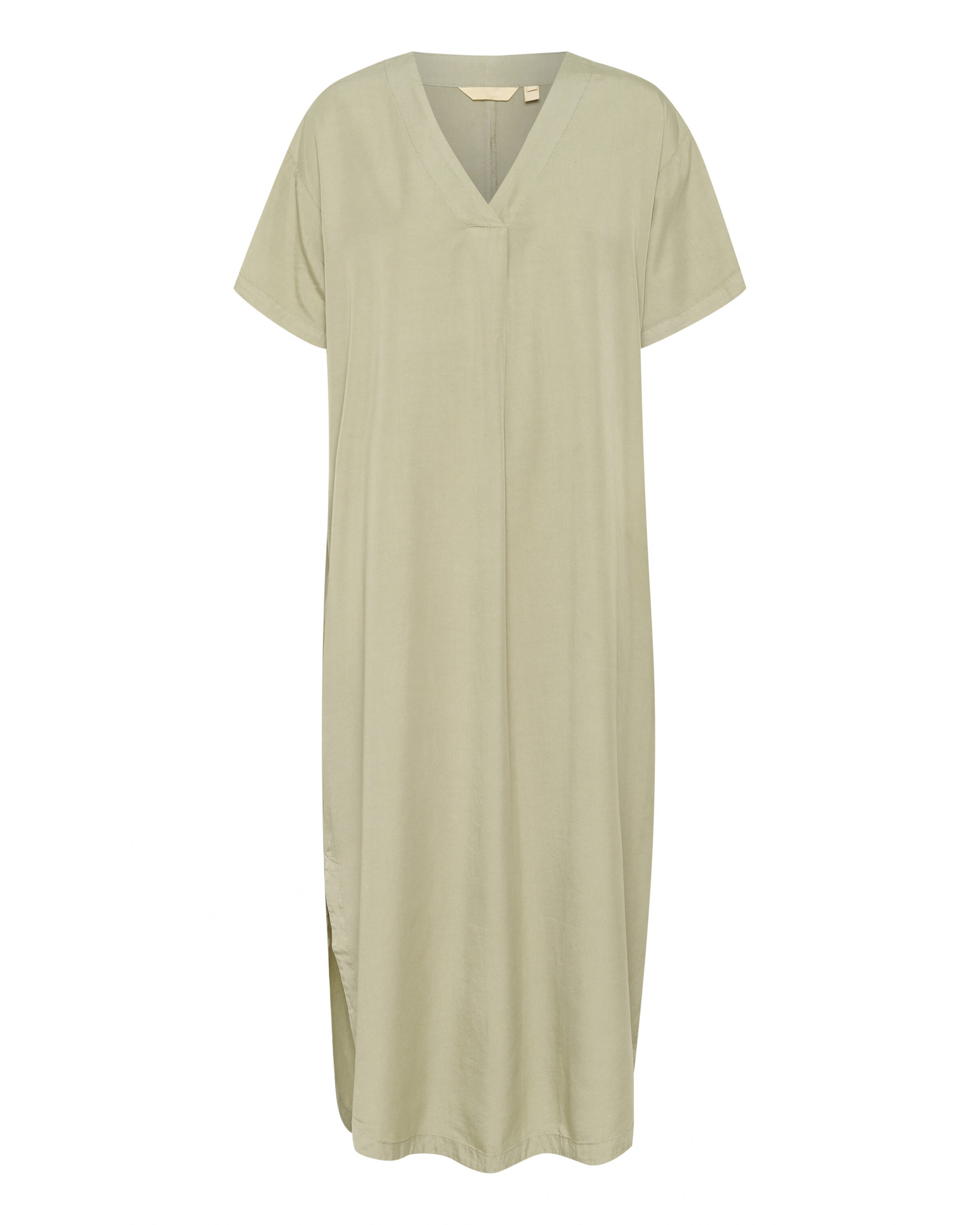 CULTURE Jurk 'Clarina' in Groen: voorkant